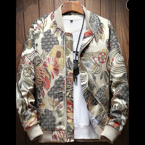 New Japanese Embroidery Men Jacket - Picture 2 of 5